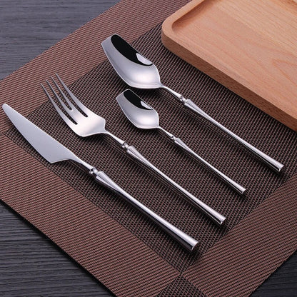 Luxury Modern Stainless Steel Silverware Set