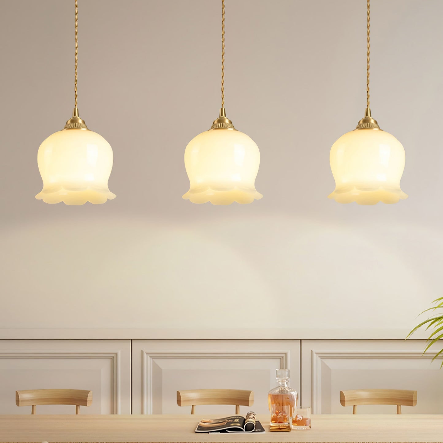 Classic Glass Drop Pendant Lamp