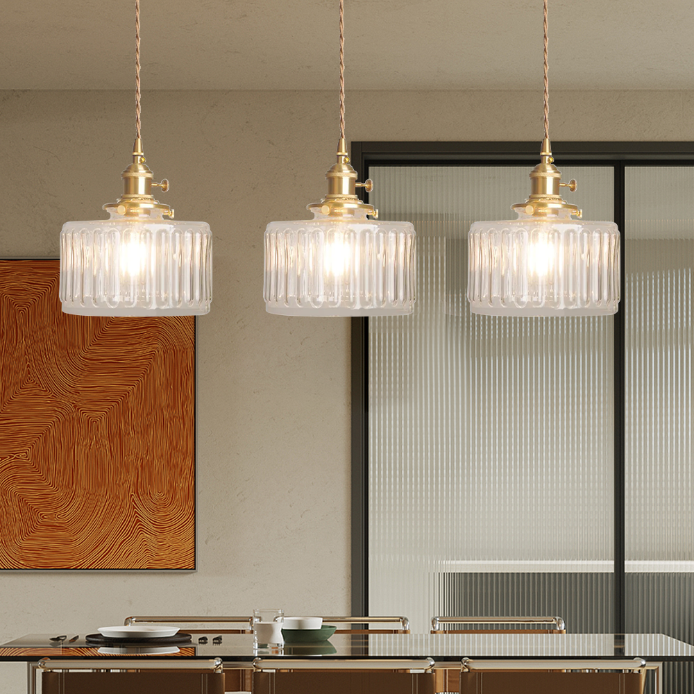 Classic Round Glass Drop Light