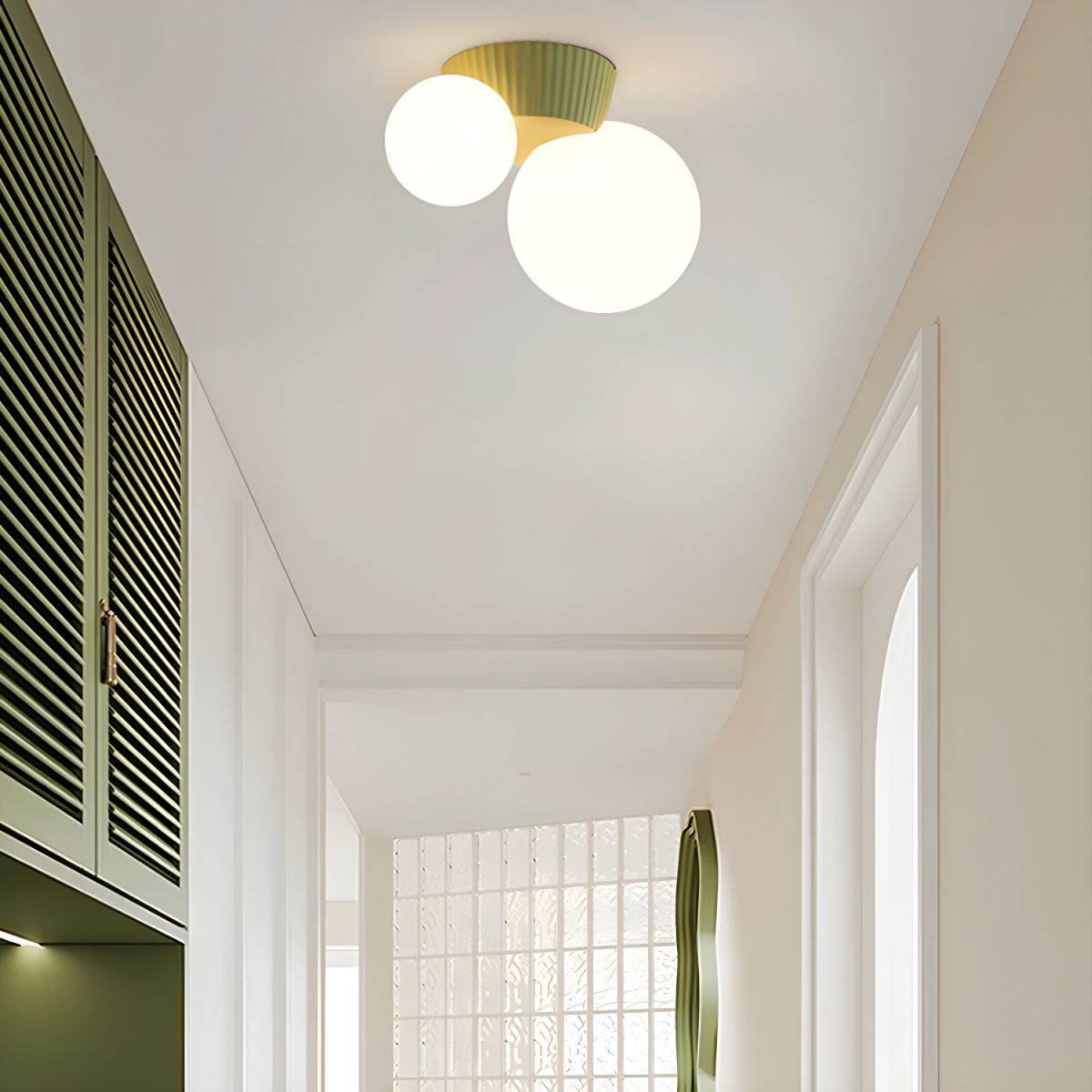 VerdantGlow | Playful Modern Flush Mount Ceiling Light Fixture 3
