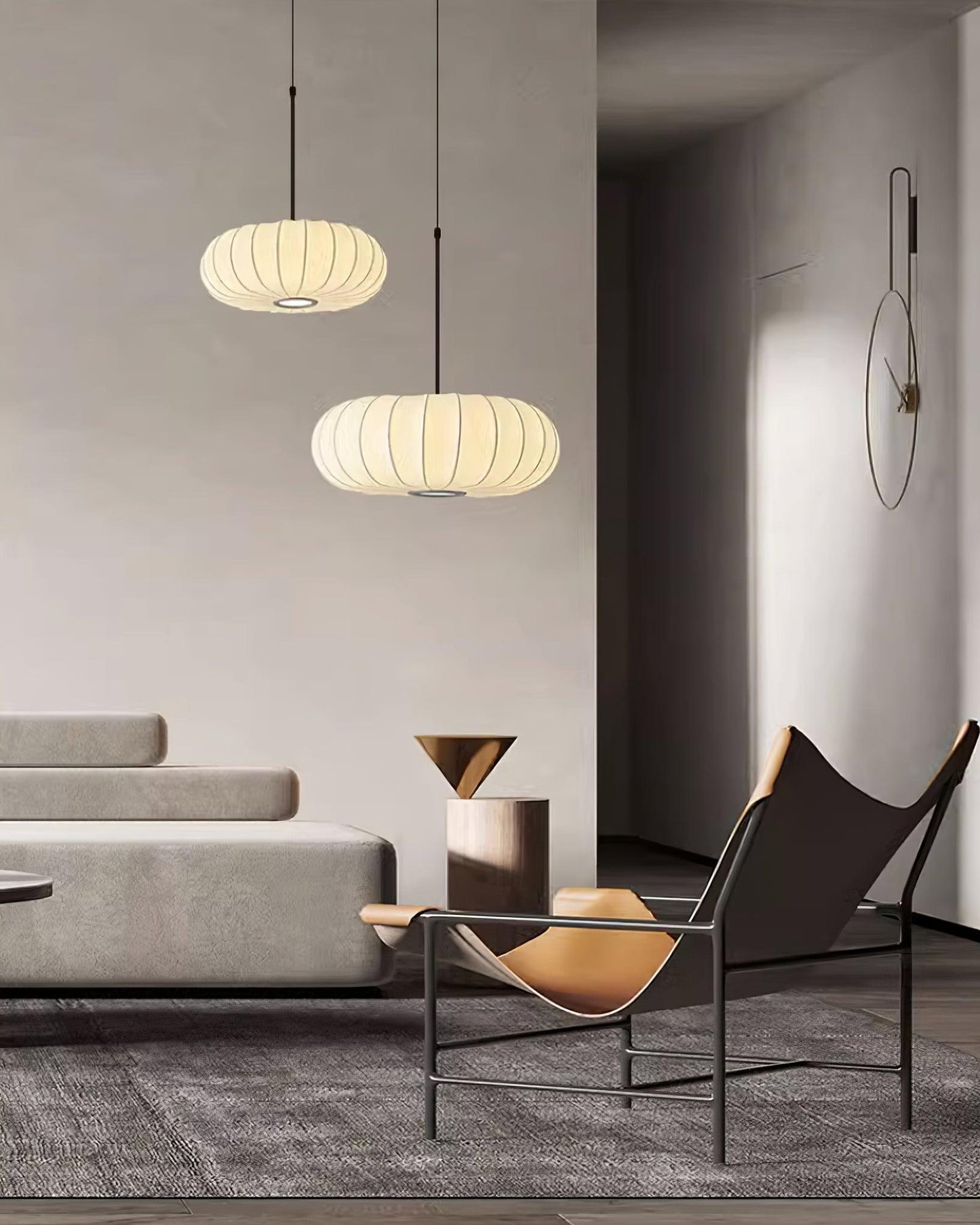 Simple Earthy Wood Pendant Light
