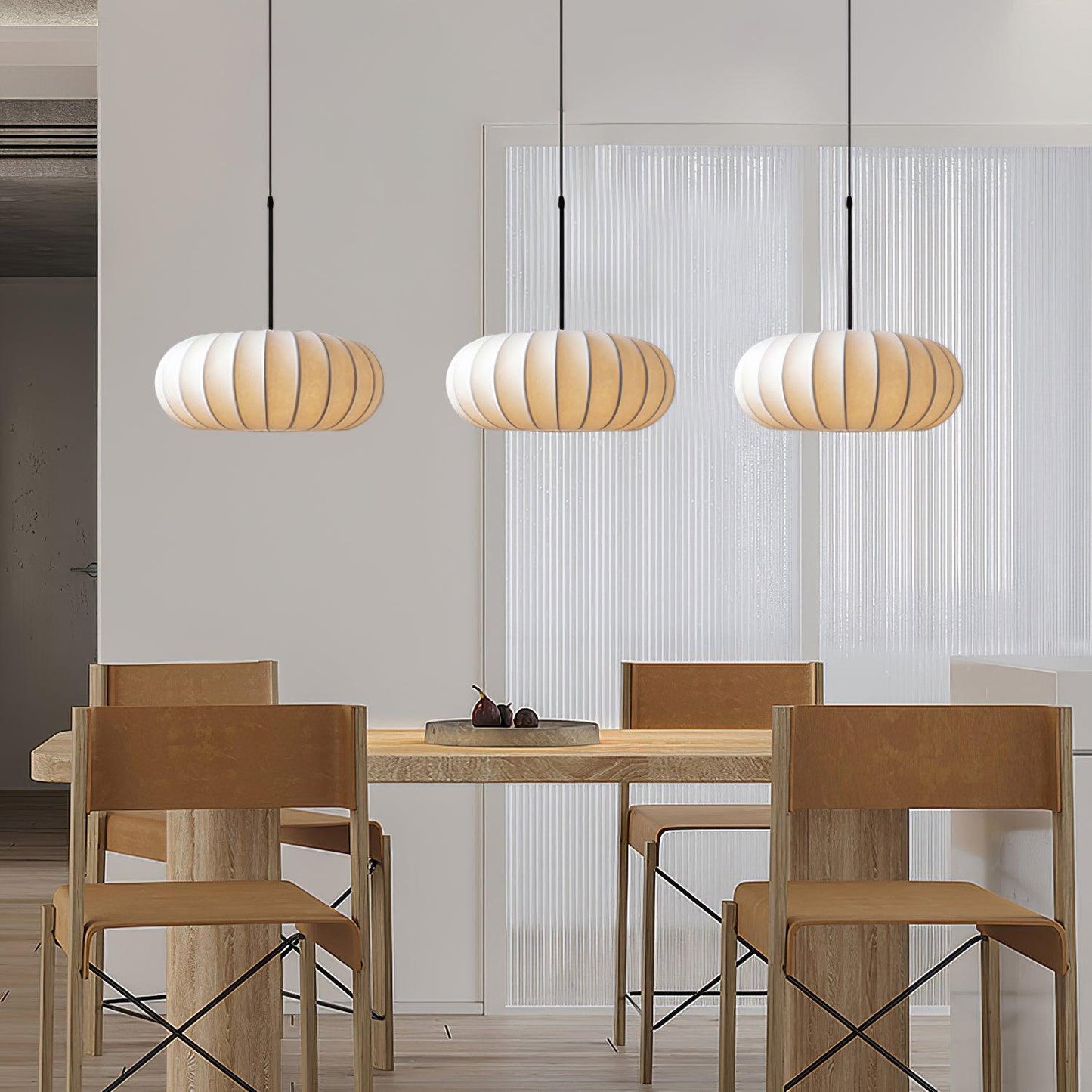 Simple Earthy Wood Pendant Light