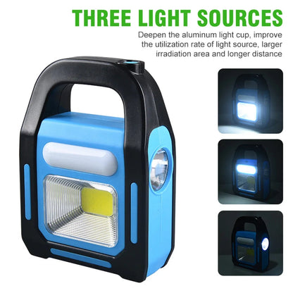 Versatile 3-in-1 Solar USB Rechargeable Camping Lantern with COB Light – Ideal for Outdoor Adventures 3