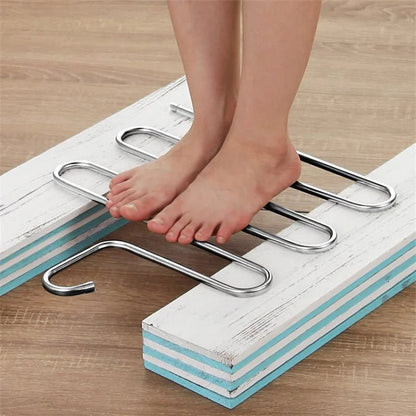 Versatile 5-Layer Stainless Steel S-Shaped Clothes Hanger – Maximize Closet Space for Neat Organization 2