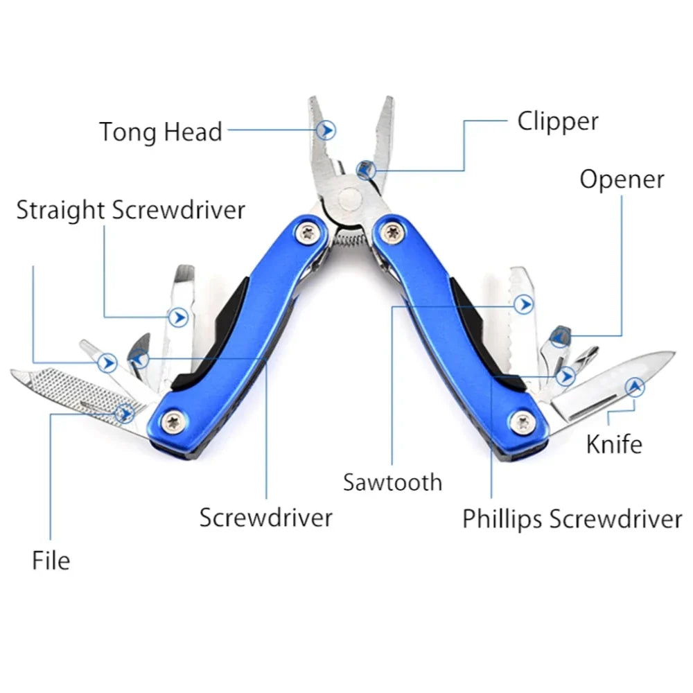 Versatile Stainless Steel Multifunctional Pliers with Ergonomic Design – Compact Tool for Outdoor Adventures 5