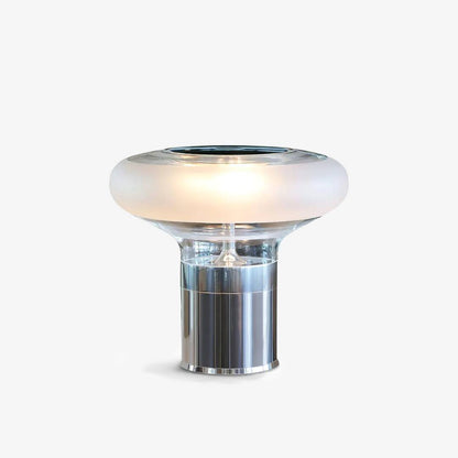 Sleek Chrome Glass Desk Lamp