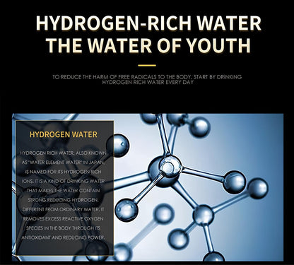 Portable Alkaline Hydrogen Infused Water Bottle