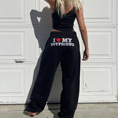 VibrantWave | Chic High Waist Women's Printed Jogging Pants 1