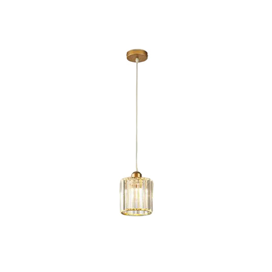 Stylish Gold Glass Drop Pendant Light, Black - Lusomart