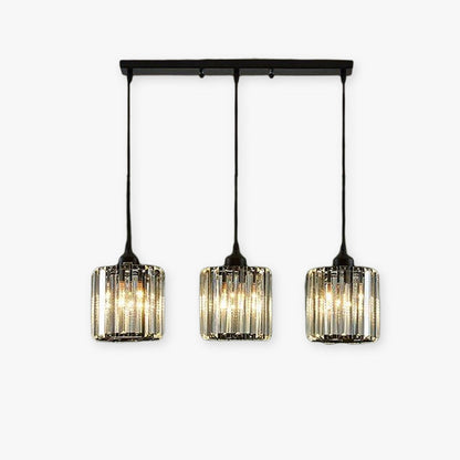Stylish Gold Glass Drop Pendant Light, Black