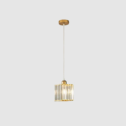 Stylish Gold Glass Drop Pendant Light, Black