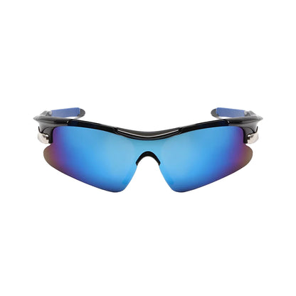 Sporty Wraparound Sunglasses with UV Protection - Lusomart