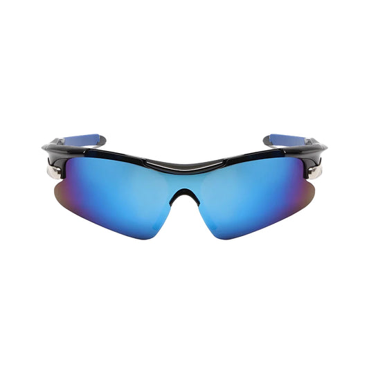 Sporty Wraparound Sunglasses with UV Protection - Lusomart