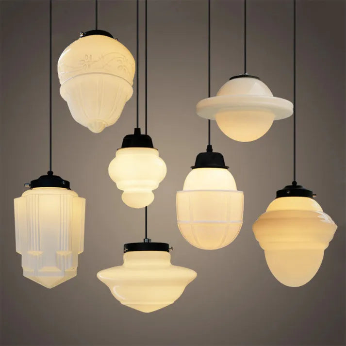 Vintage Crystal Drop Pendant Lamp
