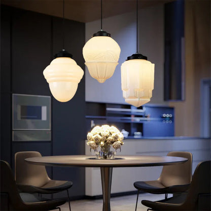 Vintage Crystal Drop Pendant Lamp