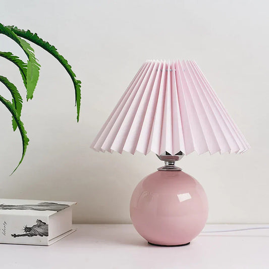 Classic Table Lamp - Soft Shade & Cozy Glow - Lusomart