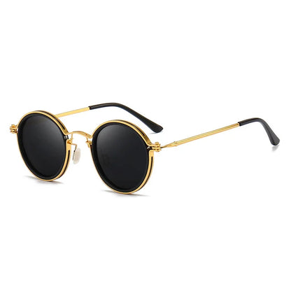 Classic Round Shades Gold Frame UV Protection