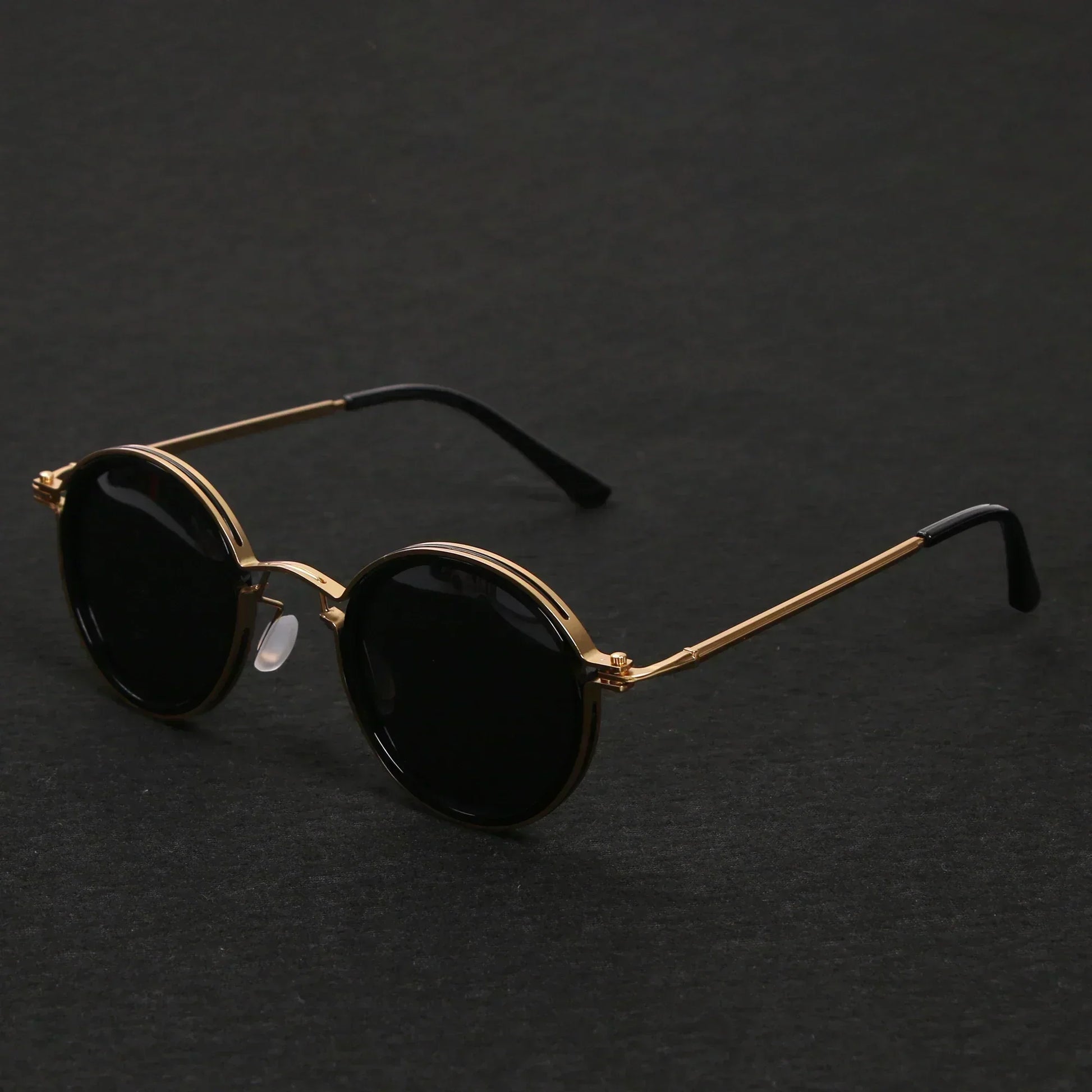 Classic Round Shades Gold Frame UV Protection - Lusomart