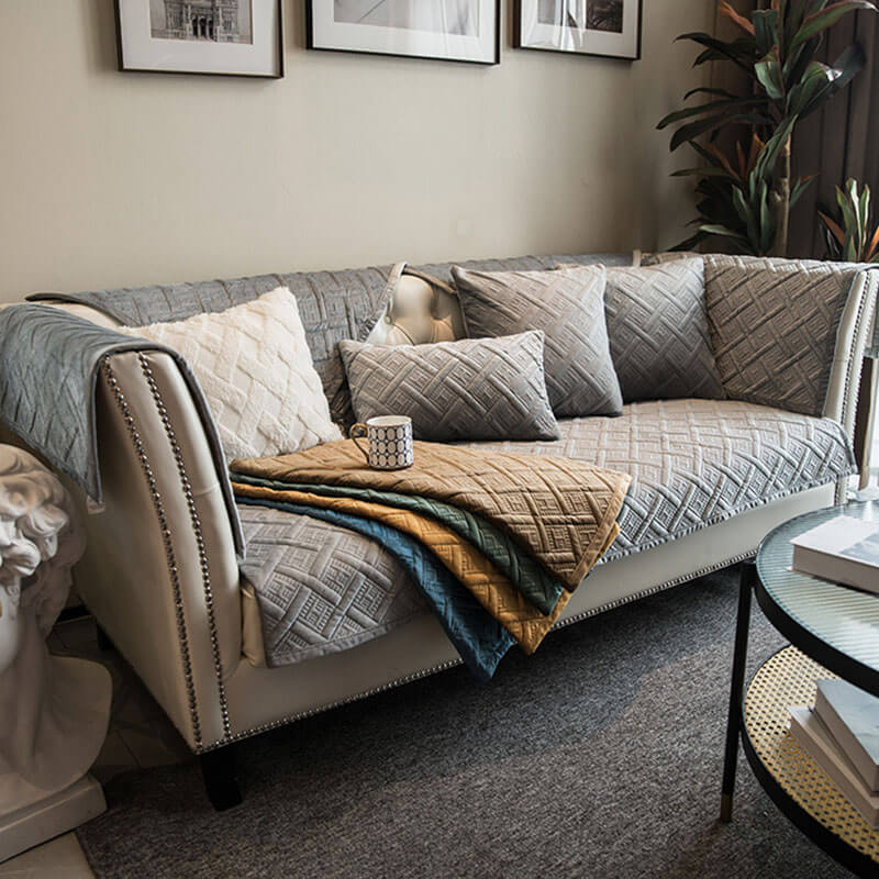 Durable Soft Plush Furniture Protector Slipcover