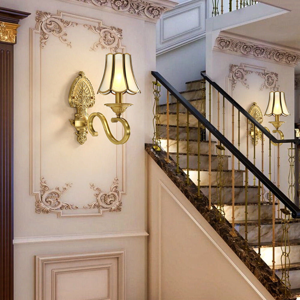 Classic Brass Elegant Wall Light - Lusomart