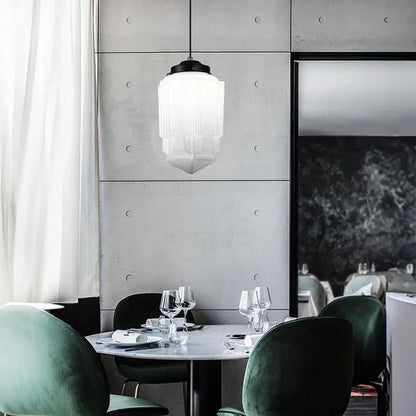 Vinvao Milk Glass Pendant Lamp 5