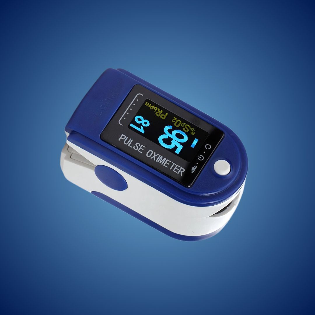 Compact Finger Pulse Oximeter with OLED Screen
