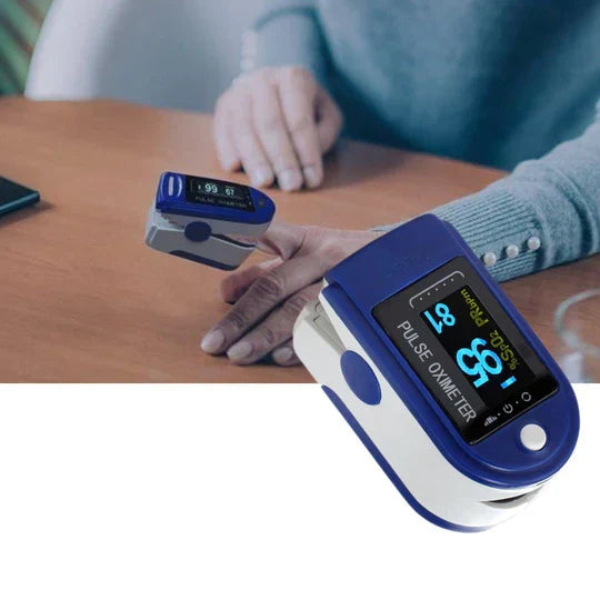 Compact Finger Pulse Oximeter with OLED Screen