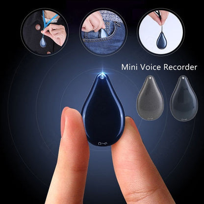 Compact Digital Voice Recorder Keychain 100Hr Memory