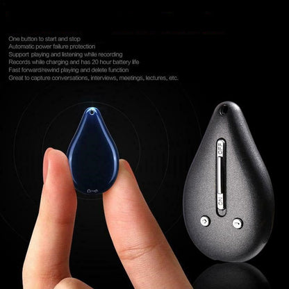 Compact Digital Voice Recorder Keychain 100Hr Memory