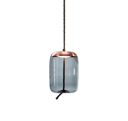 Volith | Hemp Rope Pendant Light in Rose Gold Style 5
