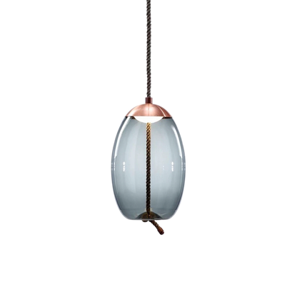 Volith | Hemp Rope Pendant Light in Rose Gold Style 6