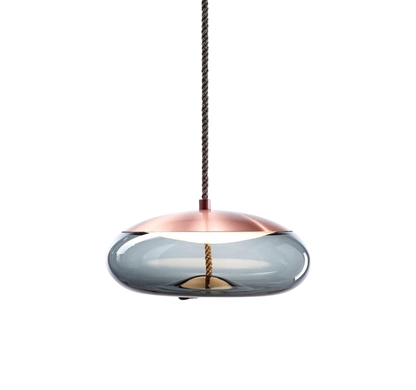 Volith | Hemp Rope Pendant Light in Rose Gold Style 7