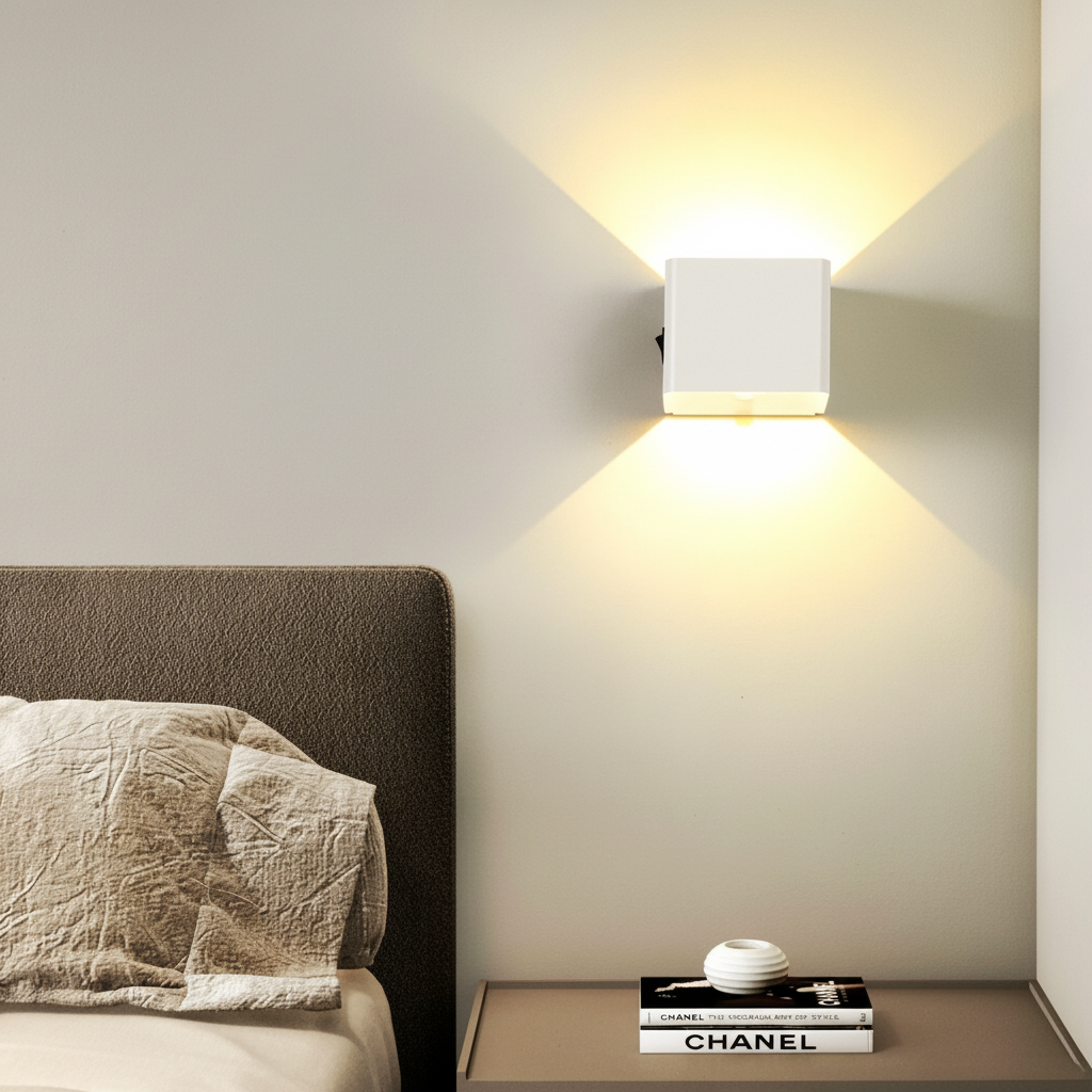 Smart Motion LED Cube Wall Lamp Rechargeable