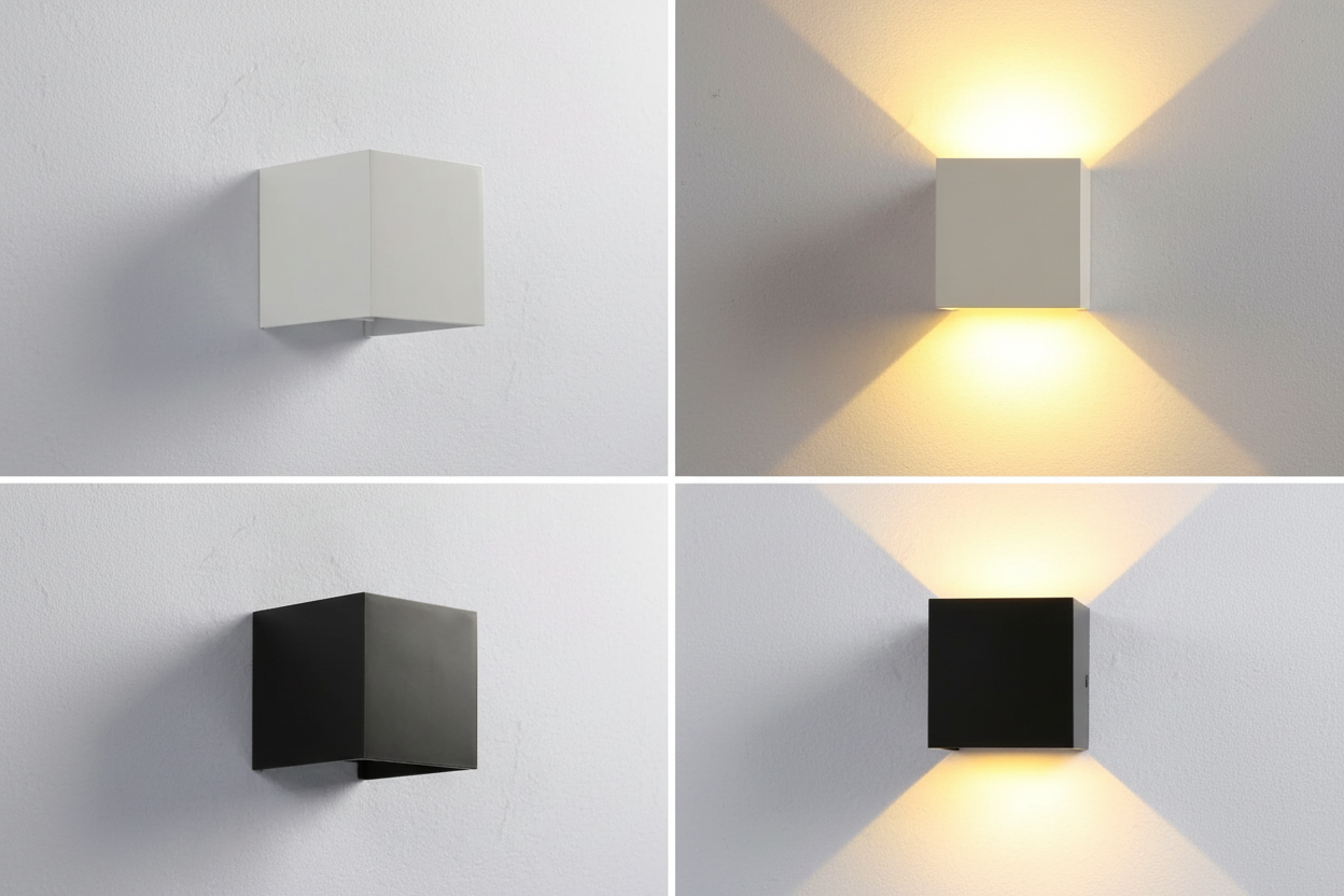 Smart Motion LED Cube Wall Lamp Rechargeable