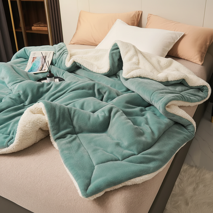 Plush Fleece Blanket Soft Warm Throw for Bed Sofa