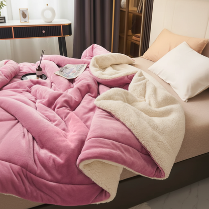 Plush Fleece Blanket Soft Warm Throw for Bed Sofa