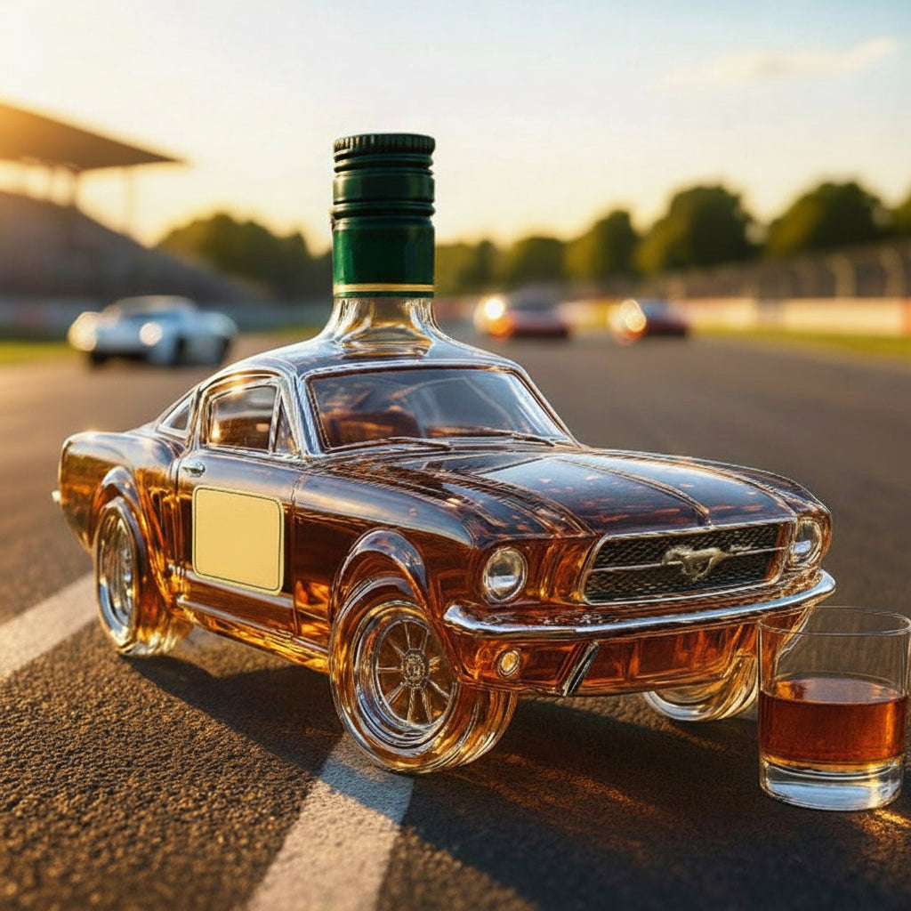 Luxury Car Shaped Whiskey Decanter Bottle Set