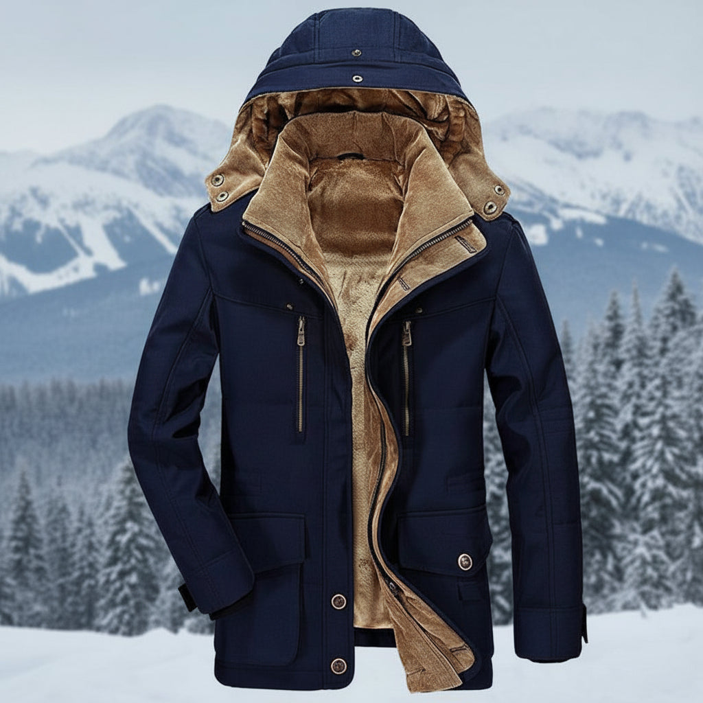 Warm Waterproof Parka Coat Insulated Hooded Jacket - Lusomart