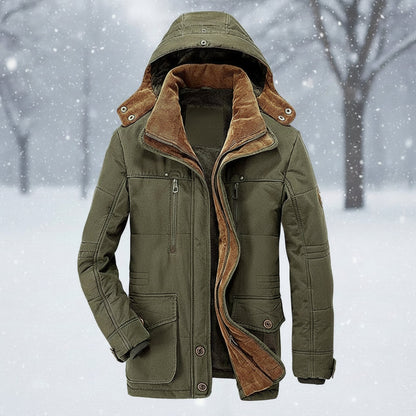 Warm Waterproof Parka Coat Insulated Hooded Jacket