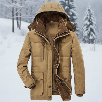 Warm Waterproof Parka Coat Insulated Hooded Jacket