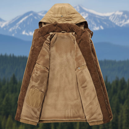 Warm Waterproof Parka Coat Insulated Hooded Jacket