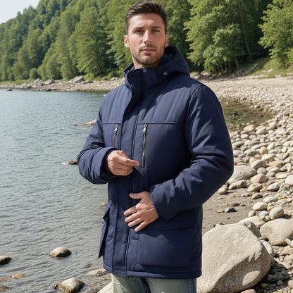 Warm Waterproof Parka Coat Insulated Hooded Jacket