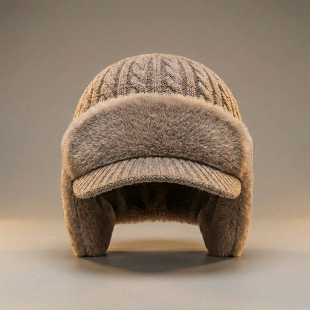 Warm Fleece Lined Beanie Winter Outdoor Hat