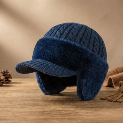 Warm Fleece Lined Trapper Beanie Earflap Hat