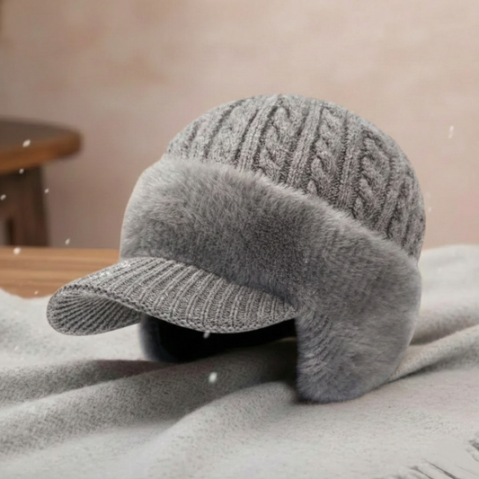 Warm Fleece Lined Trapper Hat for Cold Weather - Lusomart