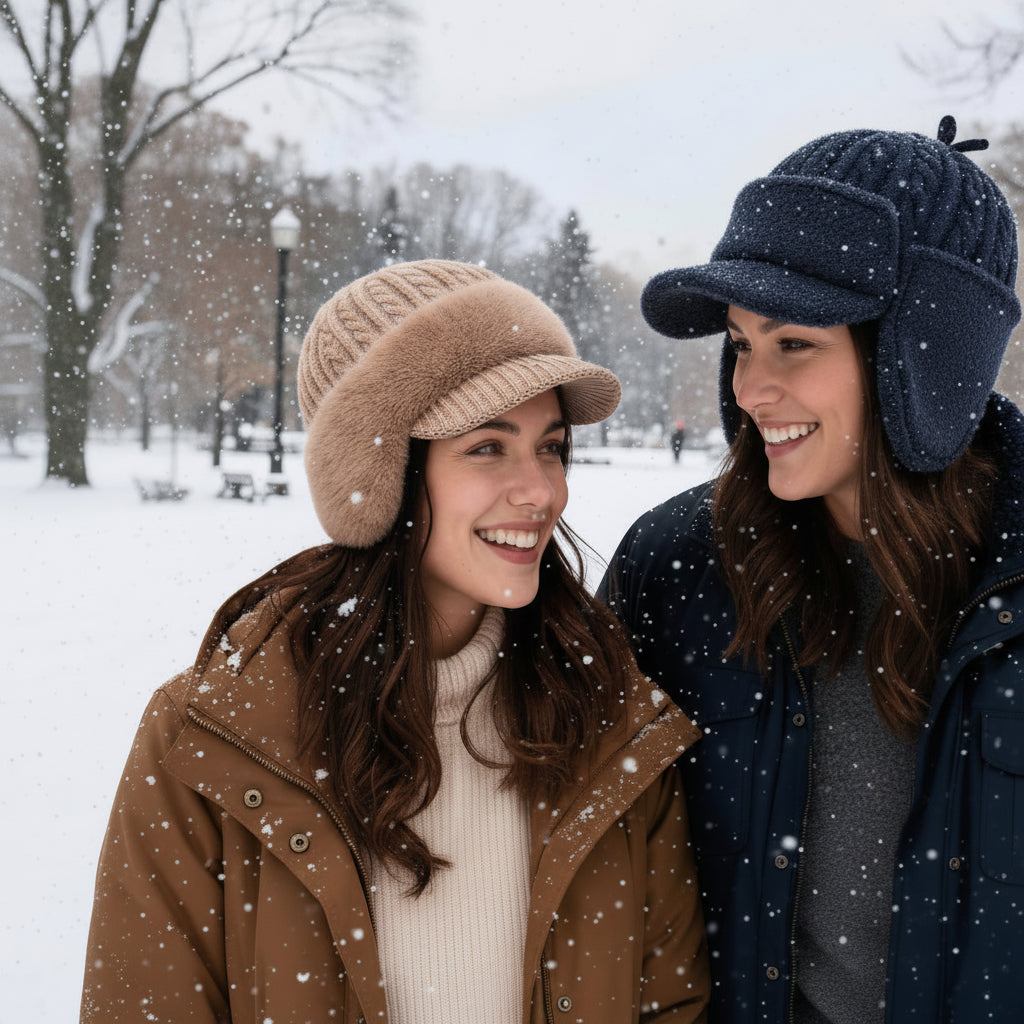 Warm Fleece Lined Trapper Hat for Cold Weather