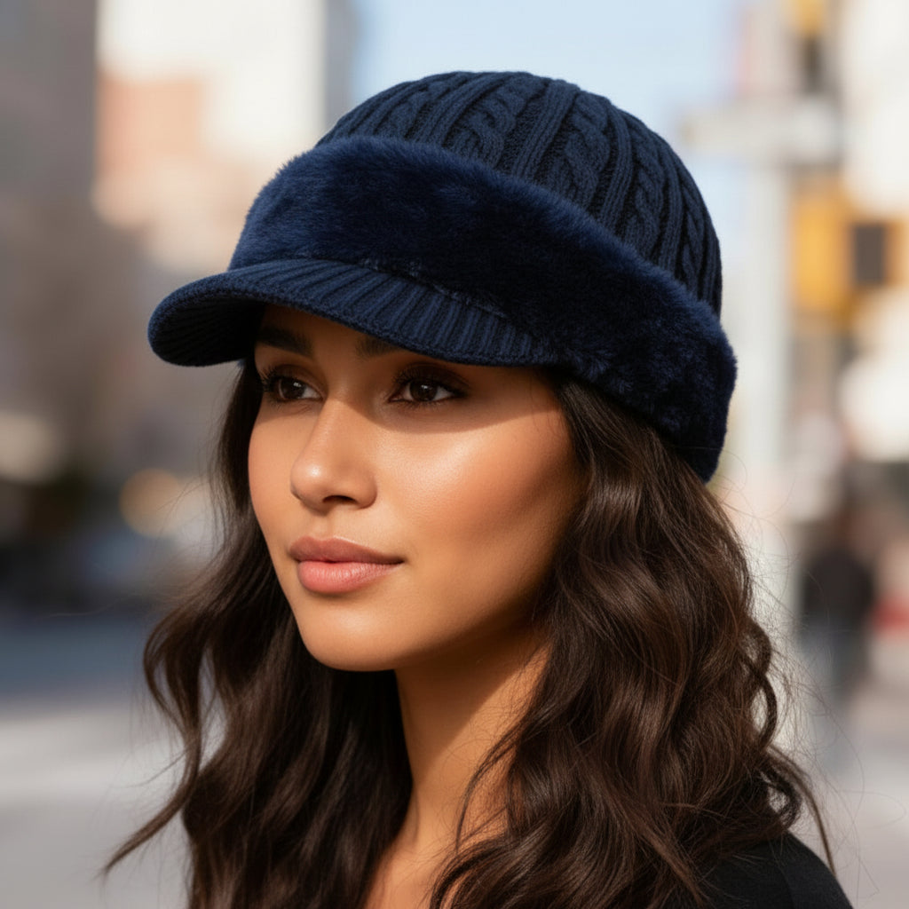 Warm Fleece Lined Trapper Hat for Cold Weather