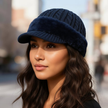 Warm Fleece Lined Trapper Hat for Cold Weather