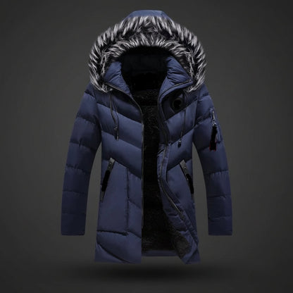 Warm Insulated Hooded Men's Winter Parka Coat