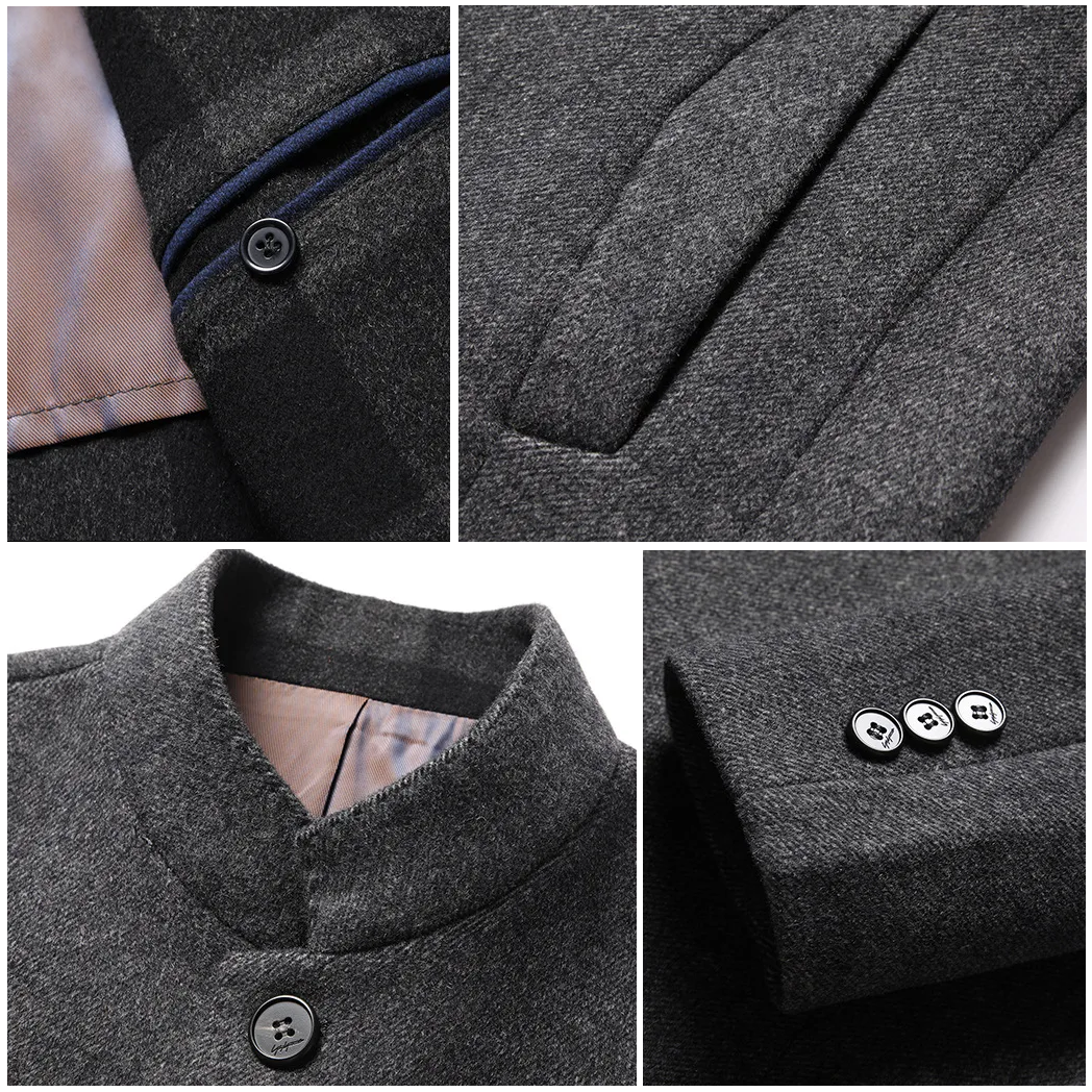 Warm Men's Waterproof Padded Down Jacket Slim Fit Coat